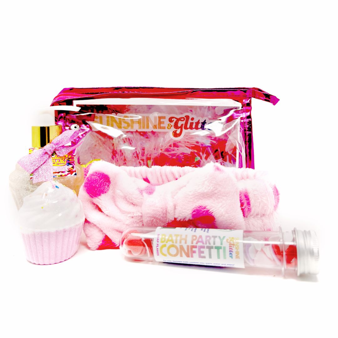 Sweet Treats Pink Bath Gift Set