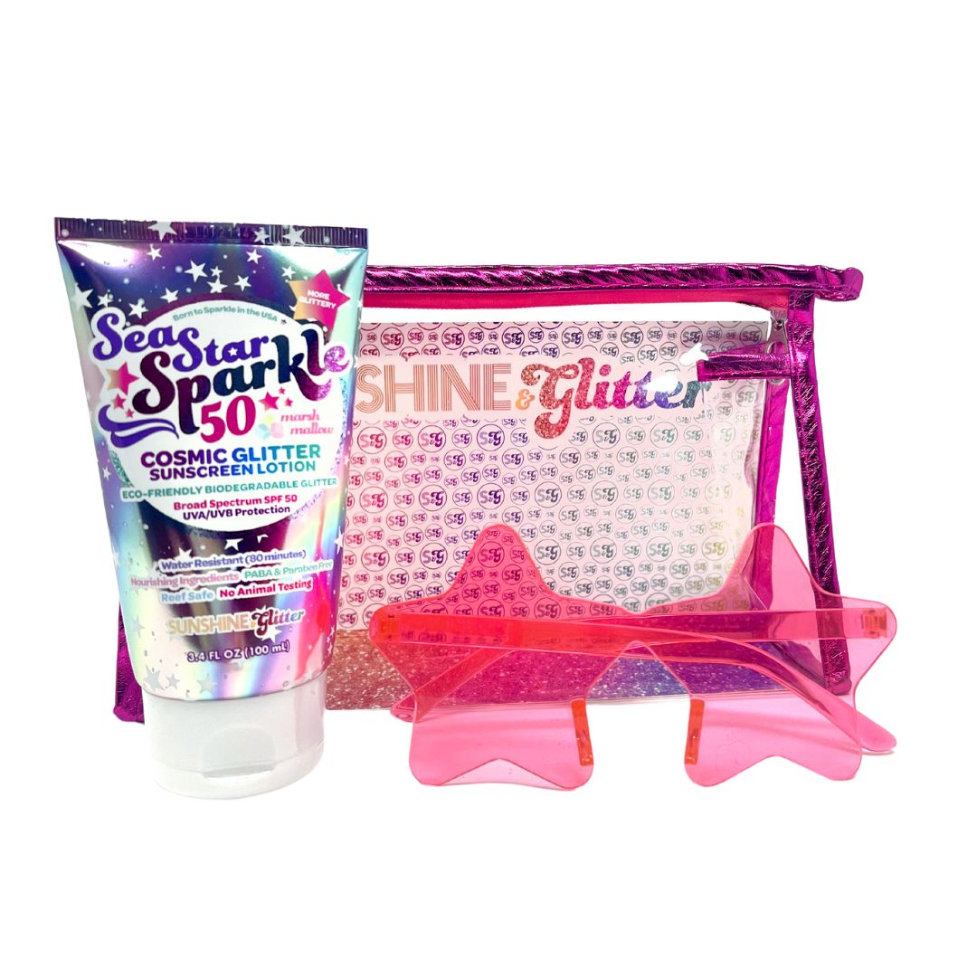 Cosmic Stardust Pink Travel Gift Set