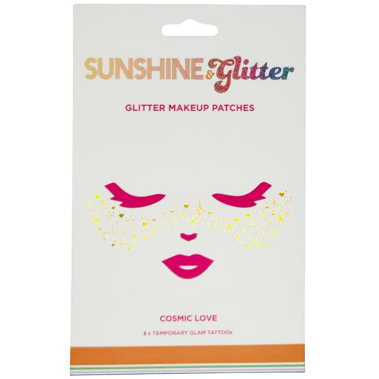 Sunshine & Glitter Face Tattoo - COSMIC LOVE