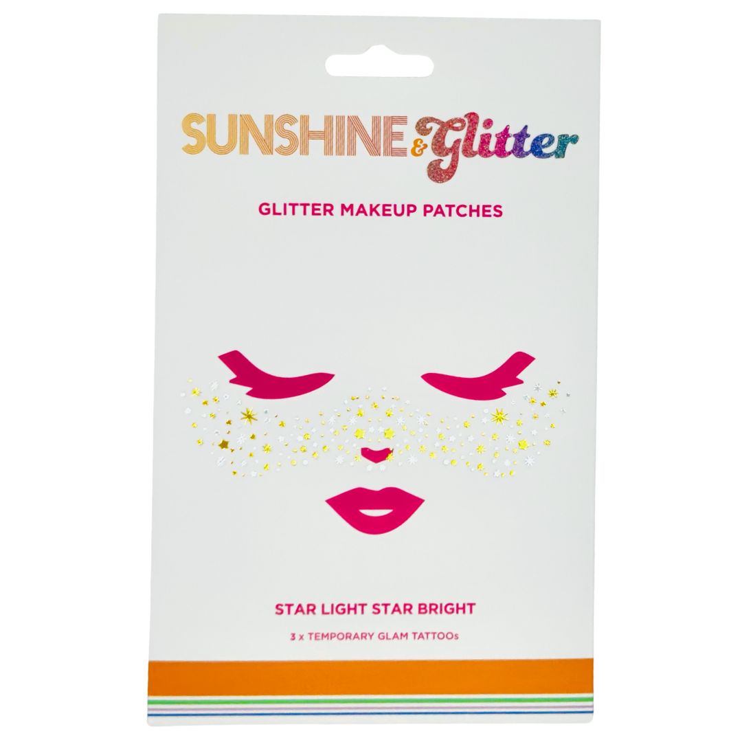 Sunshine & Glitter Face Tattoo - STAR LIGHT STAR BRIGHT