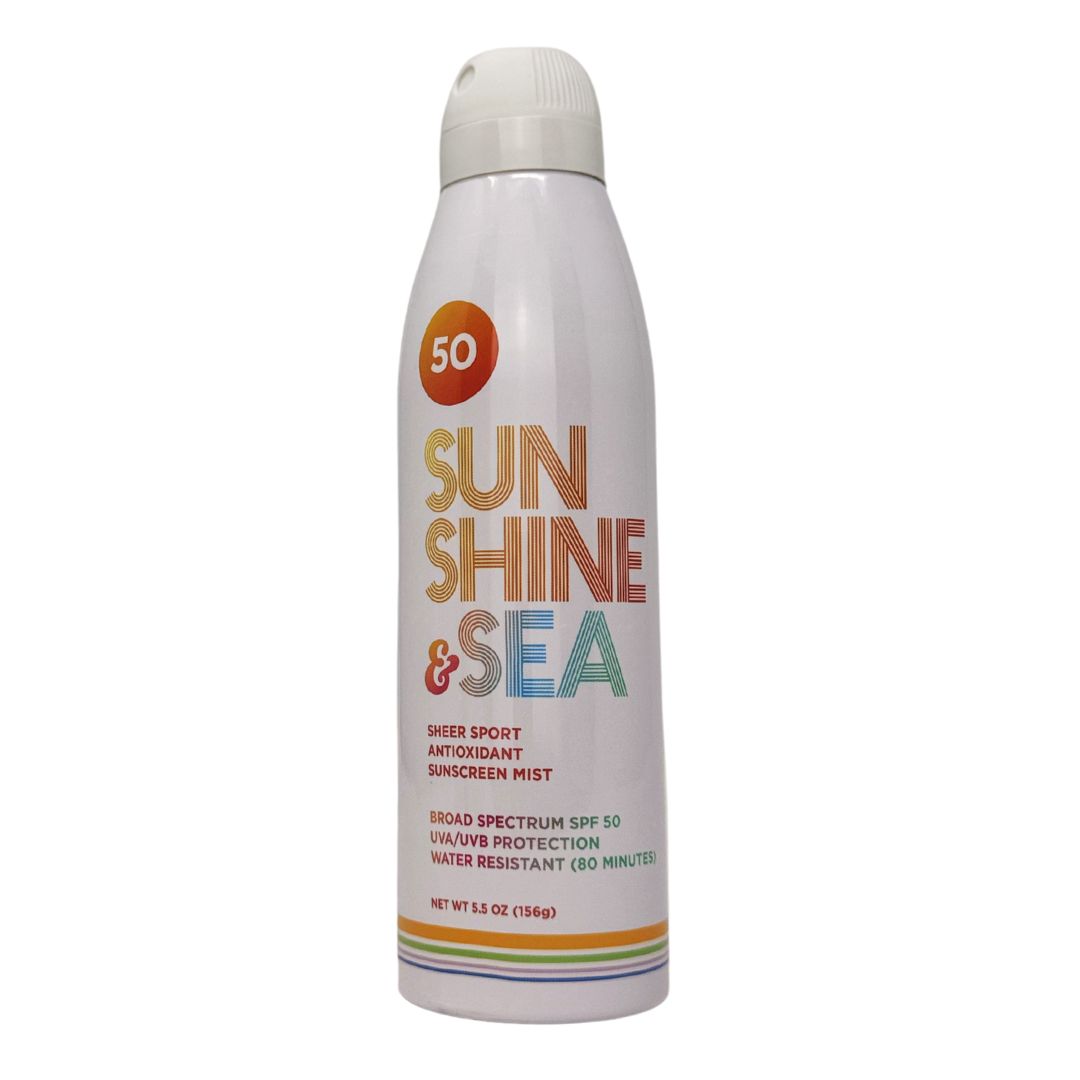 Sunshine & Sea SPF 50 Sparkle Free Sport Antioxidant Mist