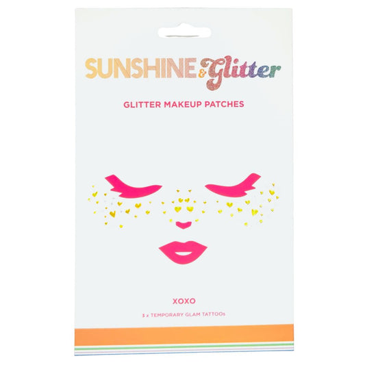 Sunshine & Glitter Face Tattoo - XOXO