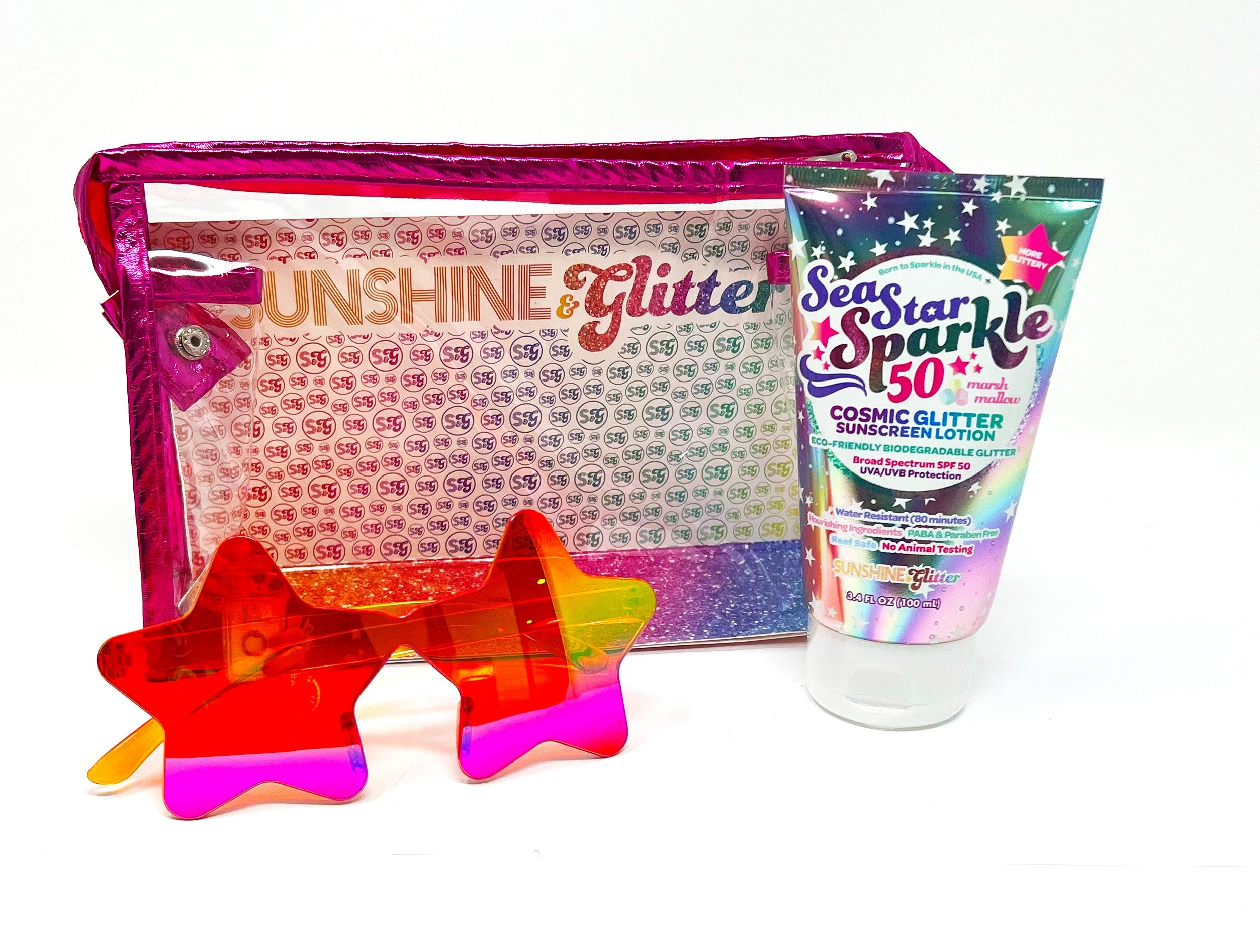 Cosmic Stardust Pink Travel Gift Set – Sunshine & Glitter